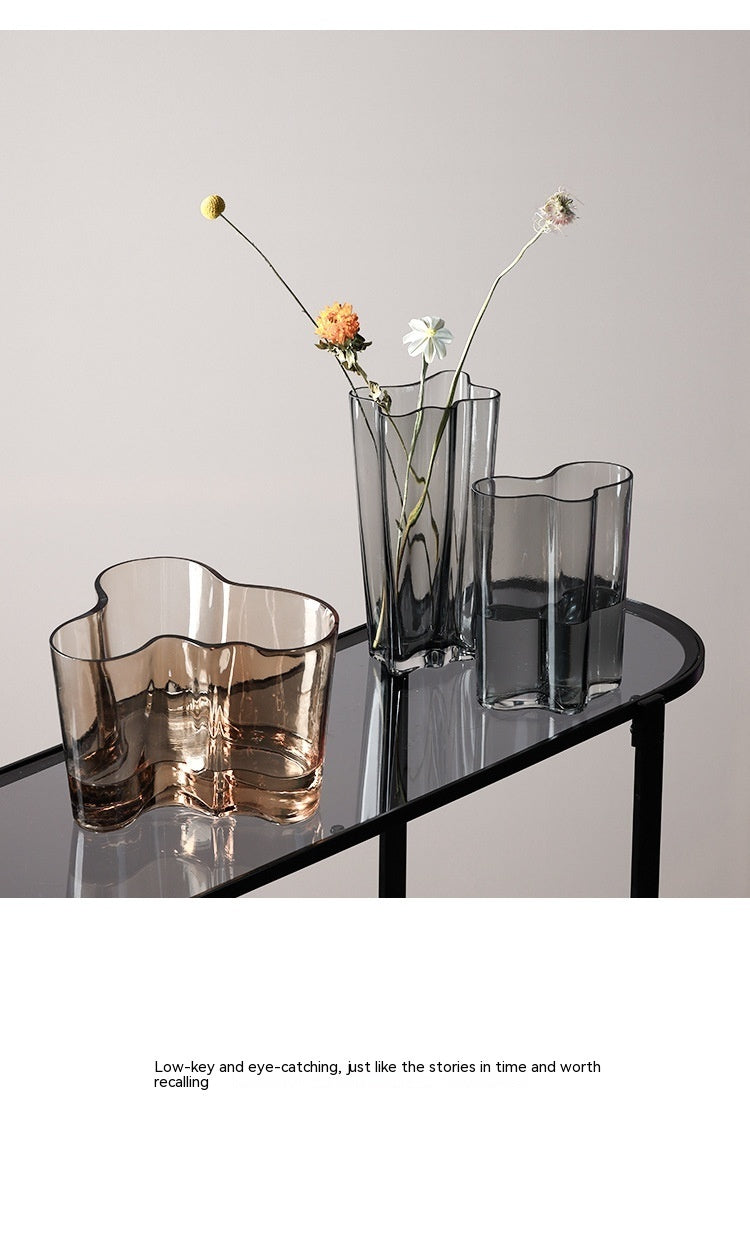 Transparent Floral Ware For Home Soft Decoration