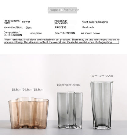 Transparent Floral Ware For Home Soft Decoration