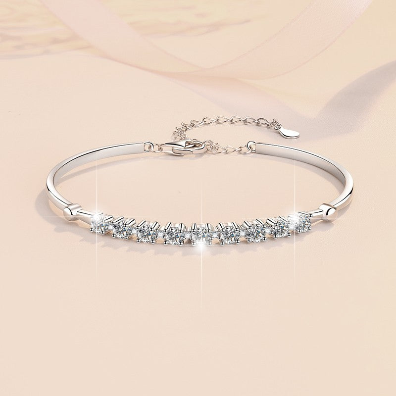 S925 Sterling Silver Adjustable Women's Bracelet