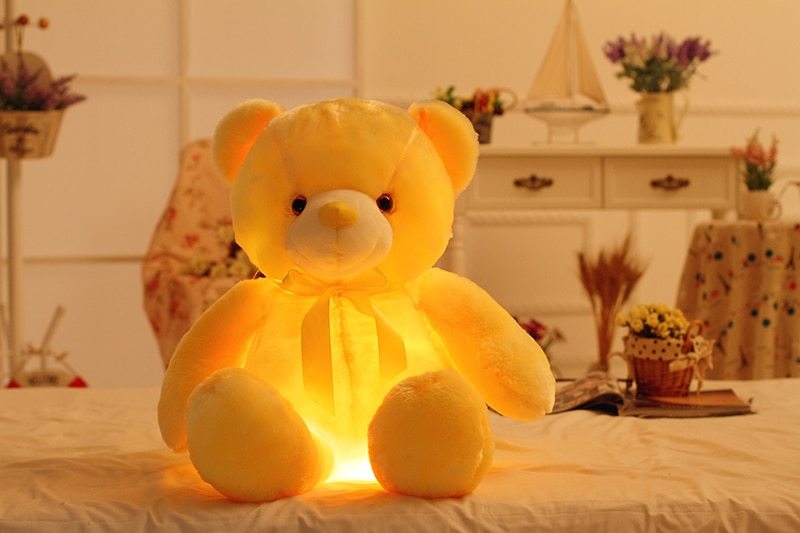 LED Light-Up Teddy Bear – Plush Glowing Stuffed Toy for Kids & Gifts