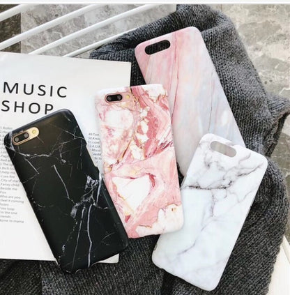 Luxury Marble Silicone Case – Fits iPhone 6 to XS Max