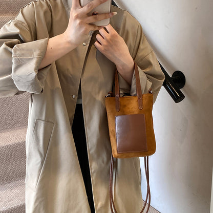 Retro Leopard Suede Cross body Bag