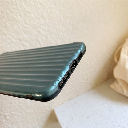 Compatible with Apple , Solid dark green suitcase soft shell