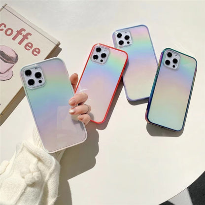Creative Colorful Transparent 2-in-1 Phone Case