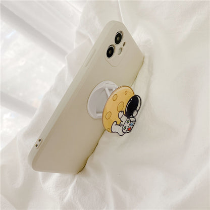 Mobile Phone Case Astronaut Holder Liquid Silicone