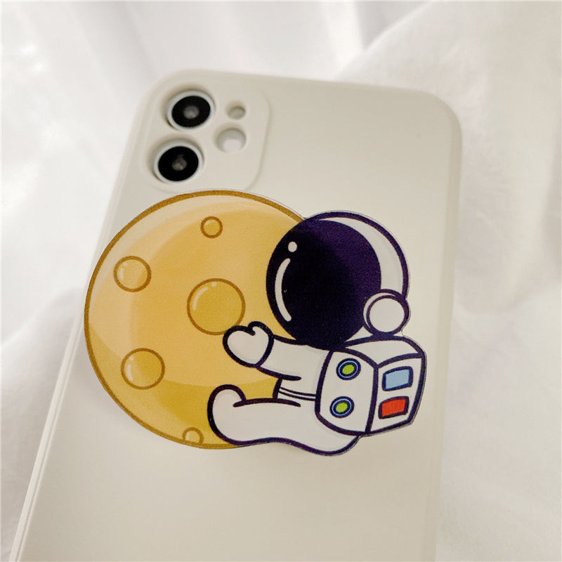 Mobile Phone Case Astronaut Holder Liquid Silicone