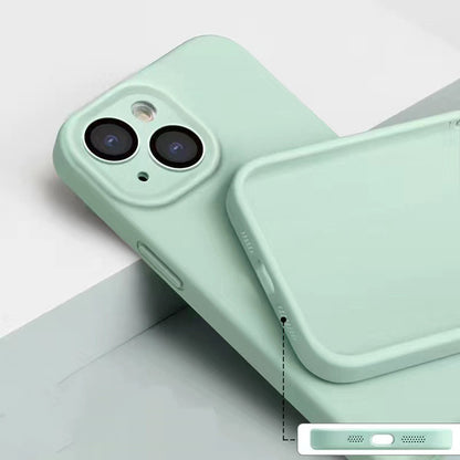 Mobile Phone Case Liquid Silica Gel With Lens Film