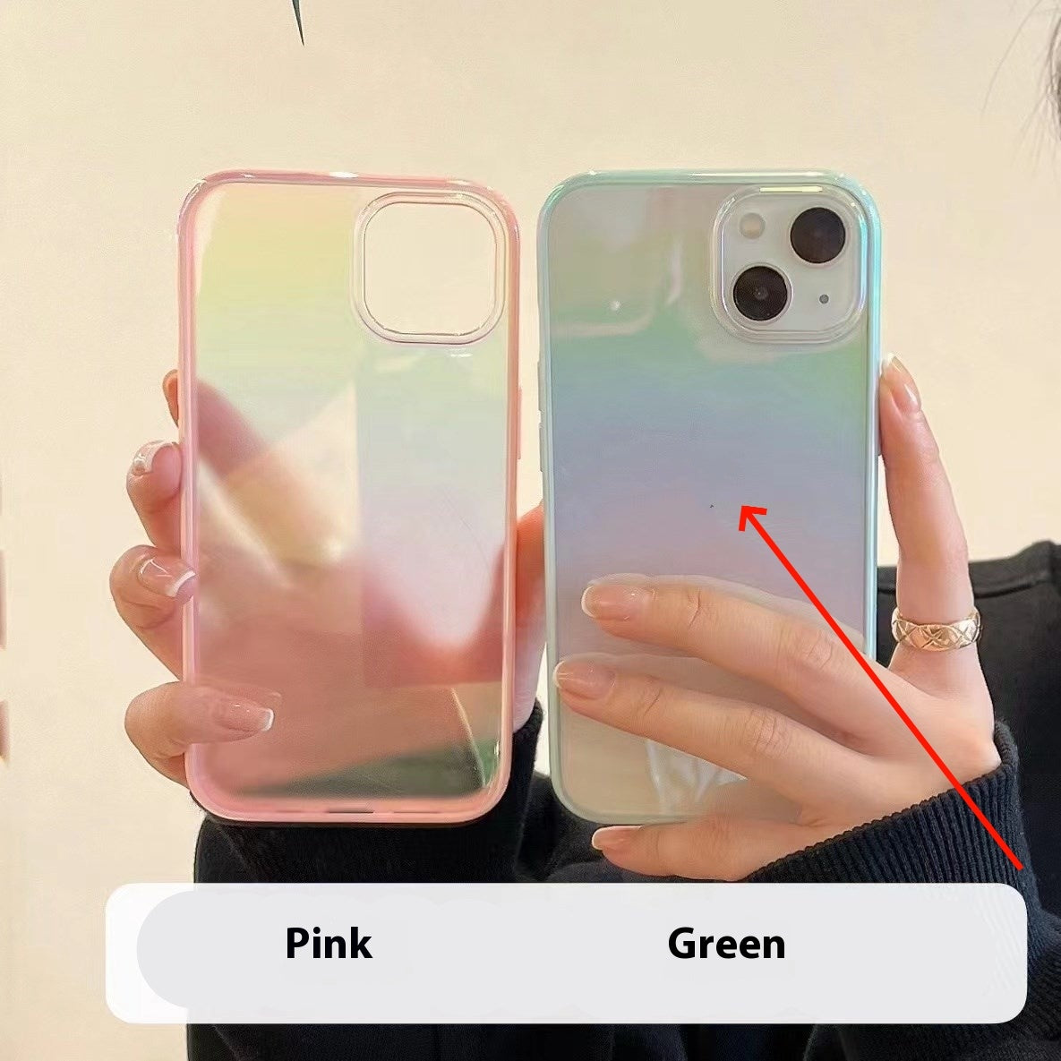 Creative Colorful Transparent 2-in-1 Phone Case