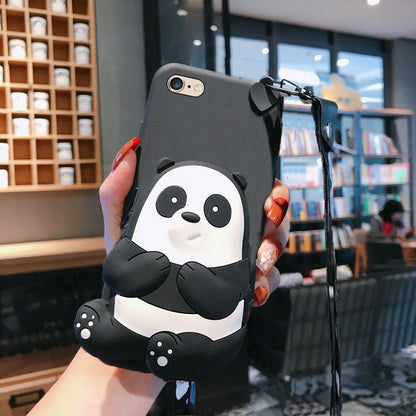 Cartoon Panda iPhone Case