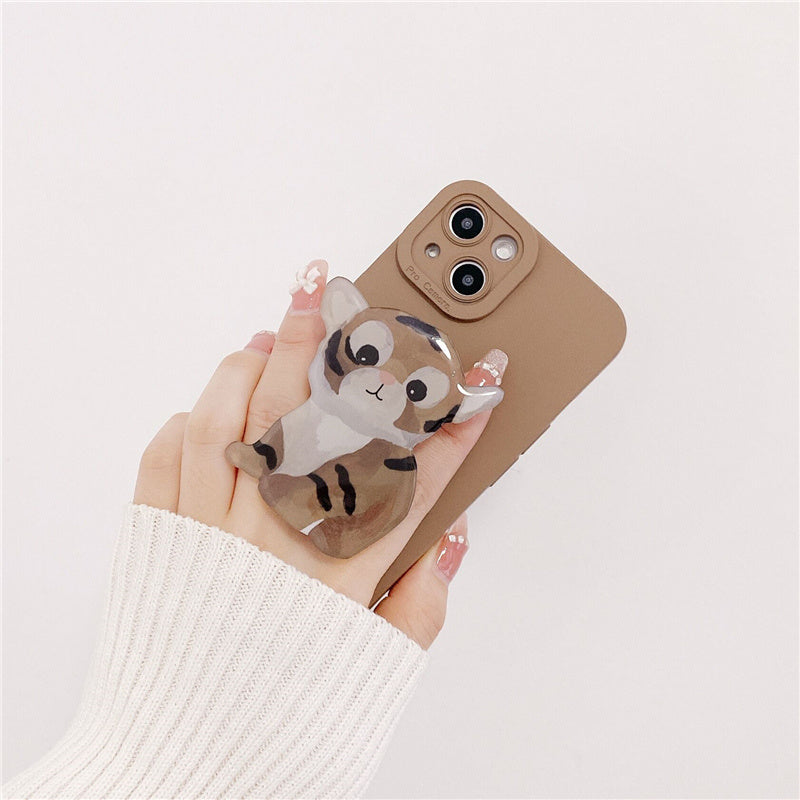 Oil Painting Tiger Mobile Phone Case Soft Cover