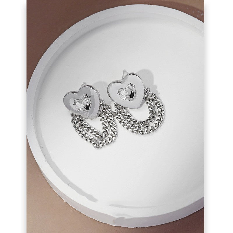 Women's Fashion Love Chain Earrings