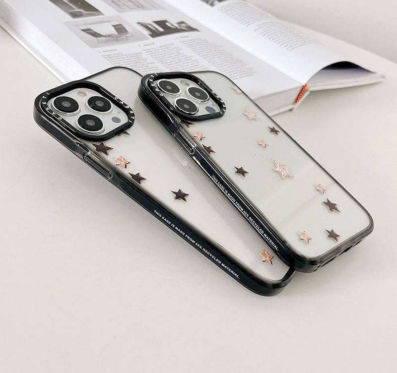Simple Doodle Lucky Star Phone Case Acrylic Hard