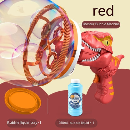 Dinosaur Handheld Bubble Machine – Cartoon Bubble Blower Toy Gift