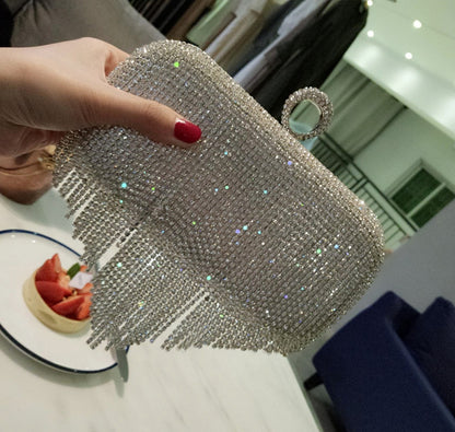 Diamond Fringe Evening Bag