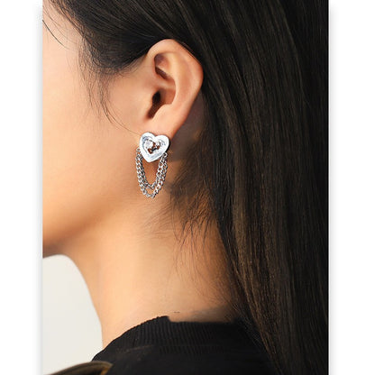 Women's Fashion Love Chain Earrings