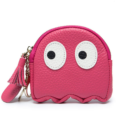 Genuine Leather Coin Purse Mini Cute Cowhide Coin Bag