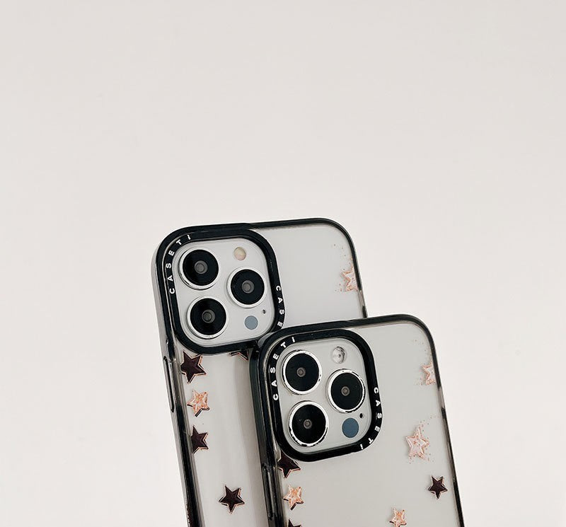 Simple Doodle Lucky Star Phone Case Acrylic Hard