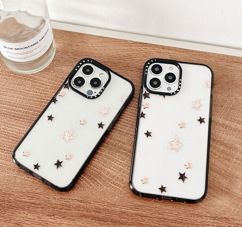 Simple Doodle Lucky Star Phone Case Acrylic Hard