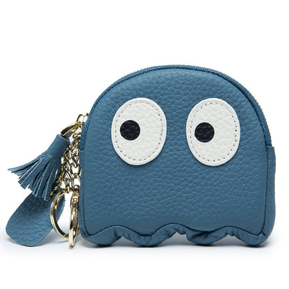 Genuine Leather Coin Purse Mini Cute Cowhide Coin Bag