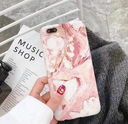 Luxury Marble Silicone Case – Fits iPhone 6 to XS Max