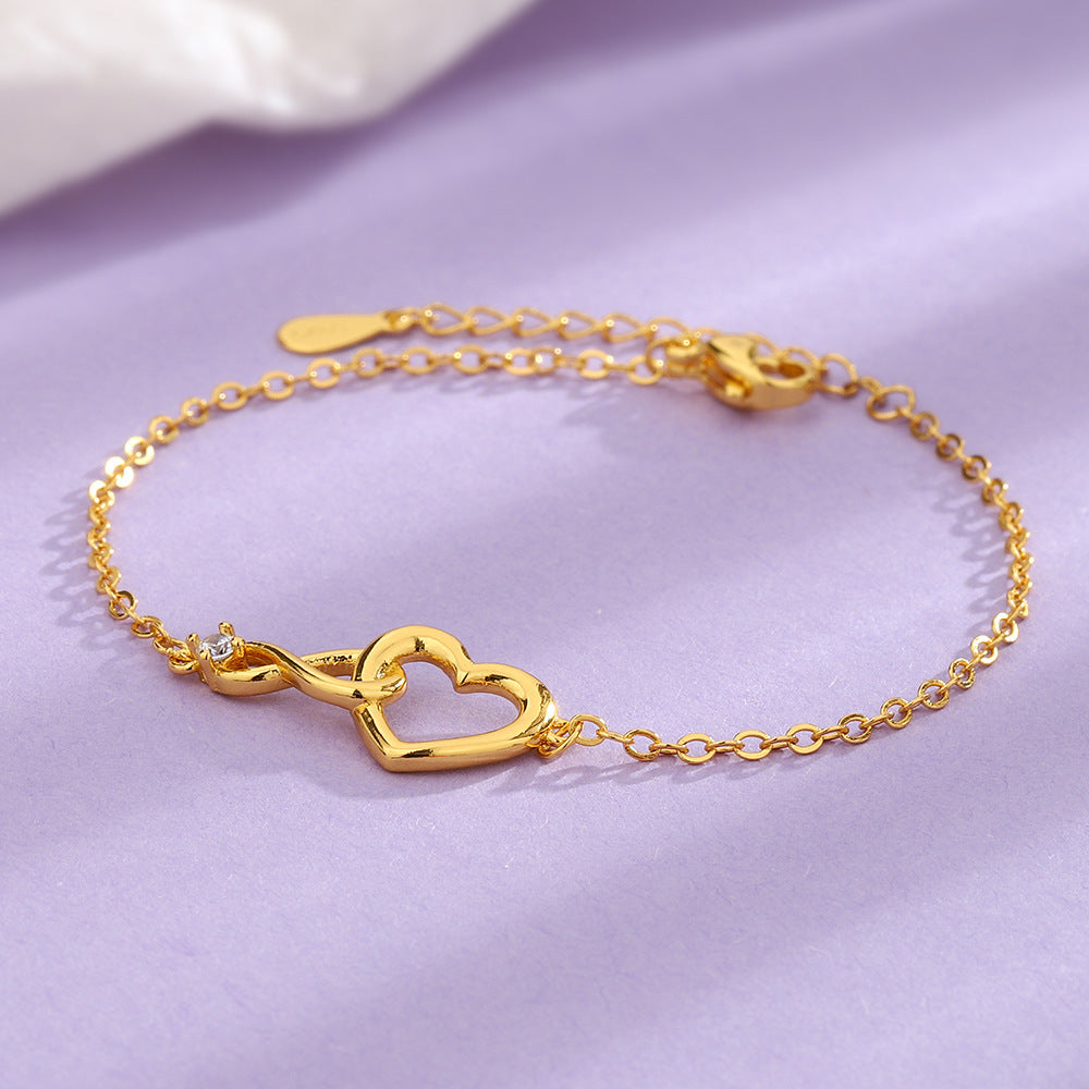 Heart-Shaped Love Bracelet