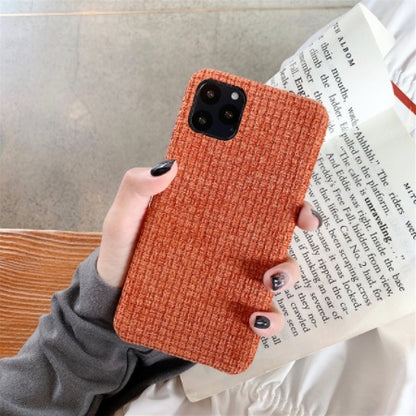 Autumn and winter solid color fabric phone case