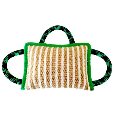 Dog Jute Bite Pillow With 3 Strong Handles