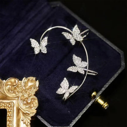 Fashion Earring Butterfly Ear Clip And Ear Hook Jewellery