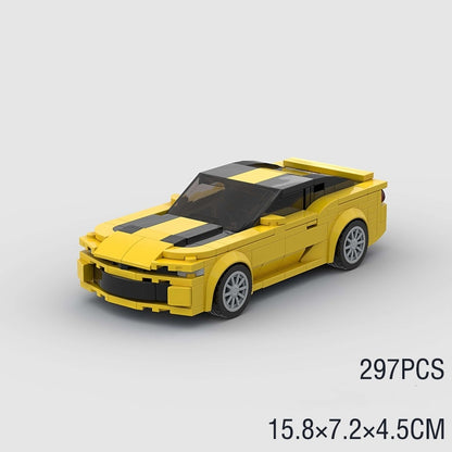 Sports Car Building Block Toy – Small Particle Assembly for Kids