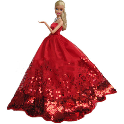 Sequin All Inclusive Doll  Wedding Dress