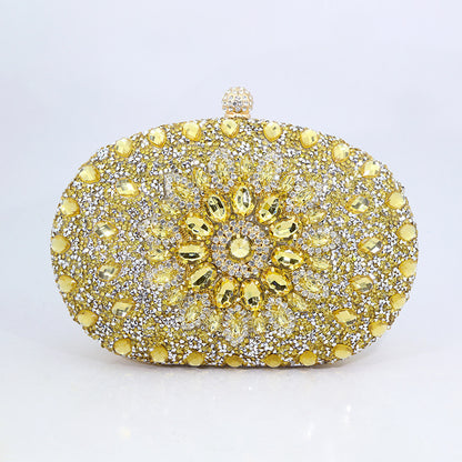 Sunflower Diamond Evening Bag – Women's Formal Handbag