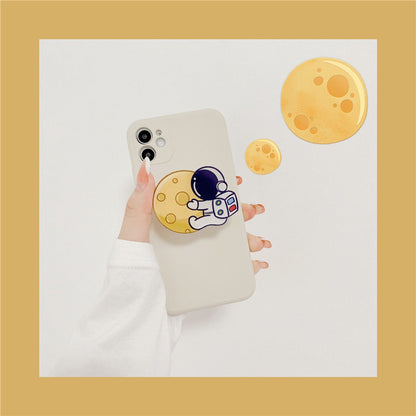 Mobile Phone Case Astronaut Holder Liquid Silicone