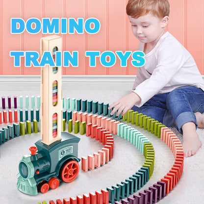 Domino Train Toy – Automatic Block-Laying Puzzle Car