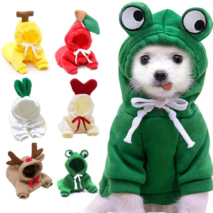 Cute Fruit Fleece Dog Hoodie