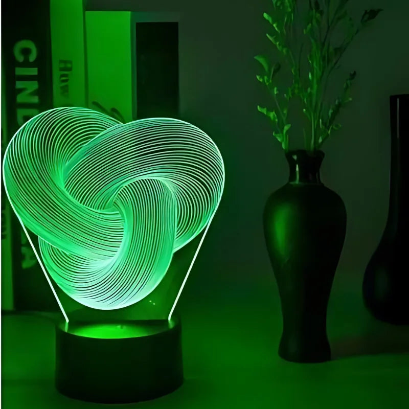 3D Twist Abstract LED Night Light – Meredith Place