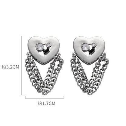 Women's Fashion Love Chain Earrings