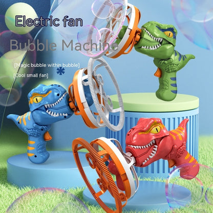 Dinosaur Handheld Bubble Machine – Cartoon Bubble Blower Toy Gift