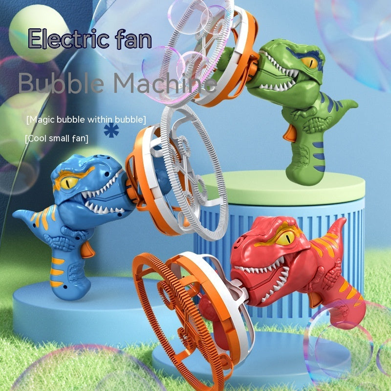Dinosaur Handheld Bubble Machine – Cartoon Bubble Blower Toy Gift