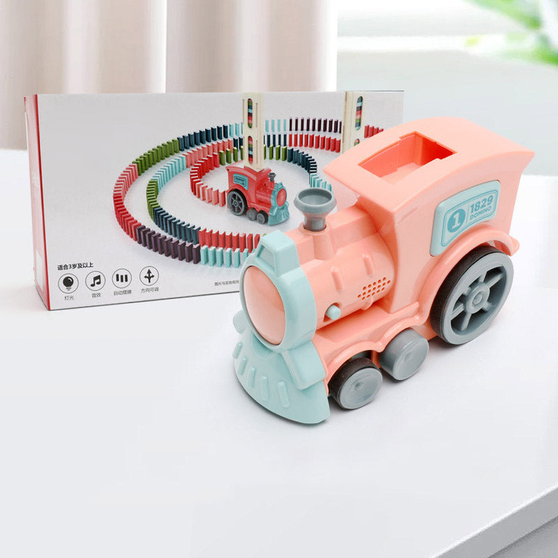 Domino Train Toy – Automatic Block-Laying Puzzle Car