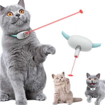 Automatic Smart Laser Cat Toy Collar - USB Rechargeable Interactive Kitten Trainer