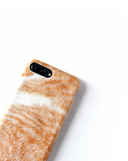 Original Plush Fluff Cat Case – Compatible with Apple X