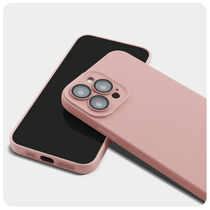 Mobile Phone Case Liquid Silica Gel With Lens Film