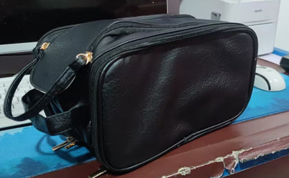 Three-Layer U-Shaped Cosmetic Bag