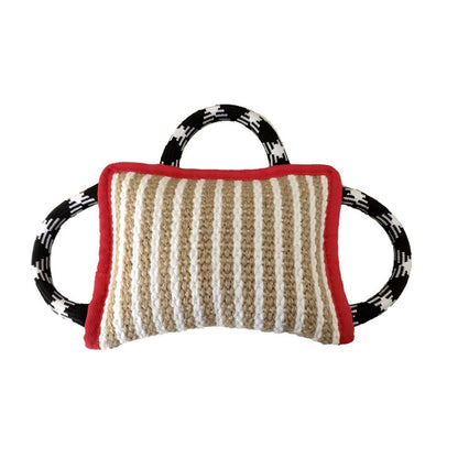 Dog Jute Bite Pillow With 3 Strong Handles