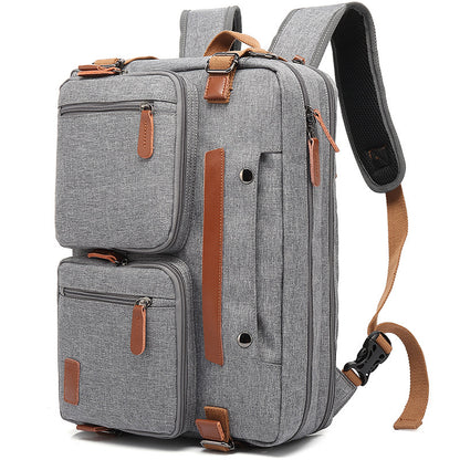 Men's Bag Multi-functional Backpack Handbag + Shoulder Bag