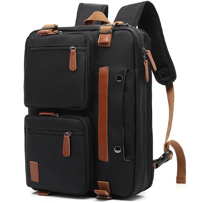 Men's Bag Multi-functional Backpack Handbag + Shoulder Bag