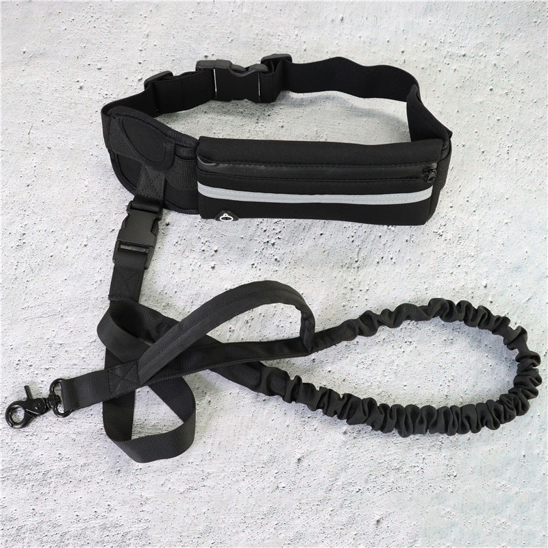 Hands-Free Bungee Dog Leash with Storage
