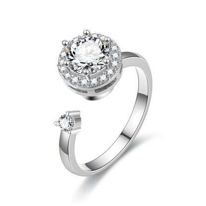 Turnable Fidget Spinner Flower Ring for Women