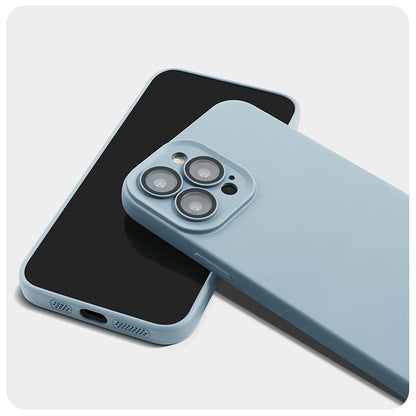 Mobile Phone Case Liquid Silica Gel With Lens Film