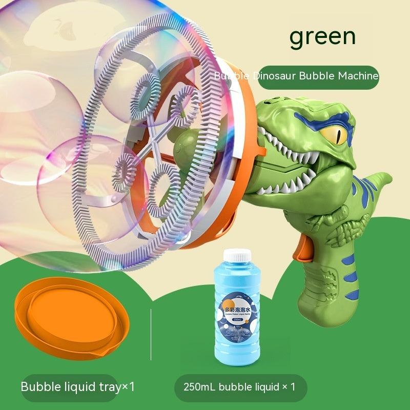 Dinosaur Handheld Bubble Machine – Cartoon Bubble Blower Toy Gift